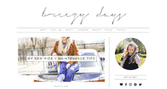 Desktop Screenshot of breezydaysblog.com