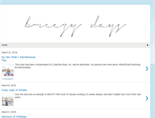 Tablet Screenshot of breezydaysblog.com